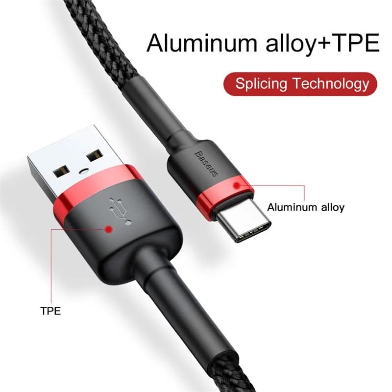 Kabel USB-C szybkie ładowanie, obsługa 60W 3A