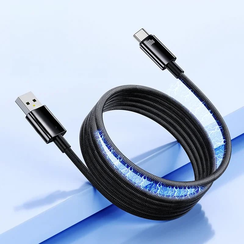Magnetyczny kabel USB-C szybkie ładowanie 100W