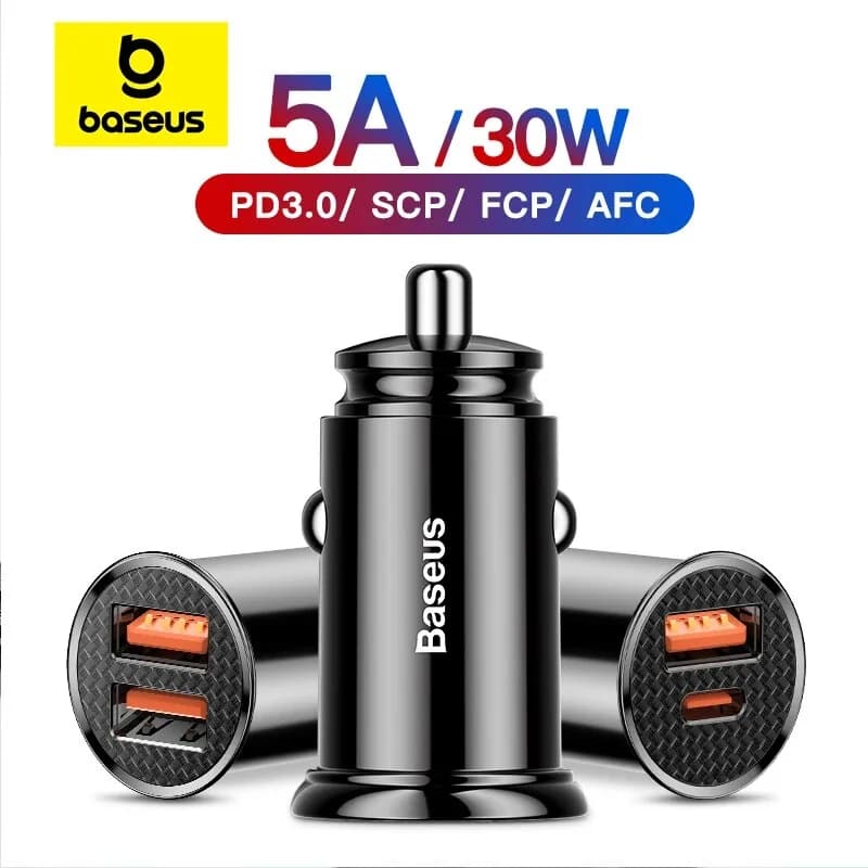 Ładowarka samochodowa USB 30W z Quick Charge 4.0